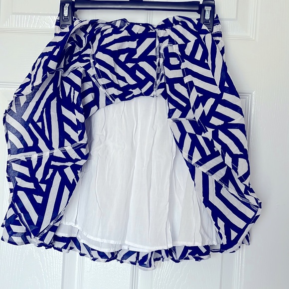 Anthropology Maeve Ruffled A-Line Mini Skirt Petite Small - Picture 4 of 6